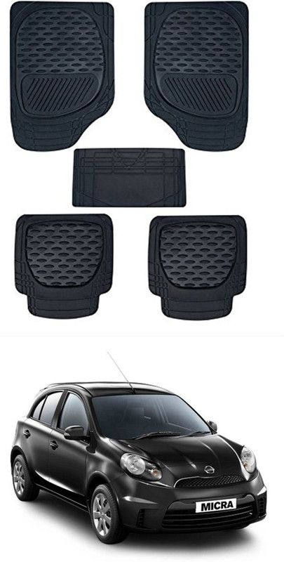 RONISH PVC Standard Mat For Nissan Micra Active  (Black)