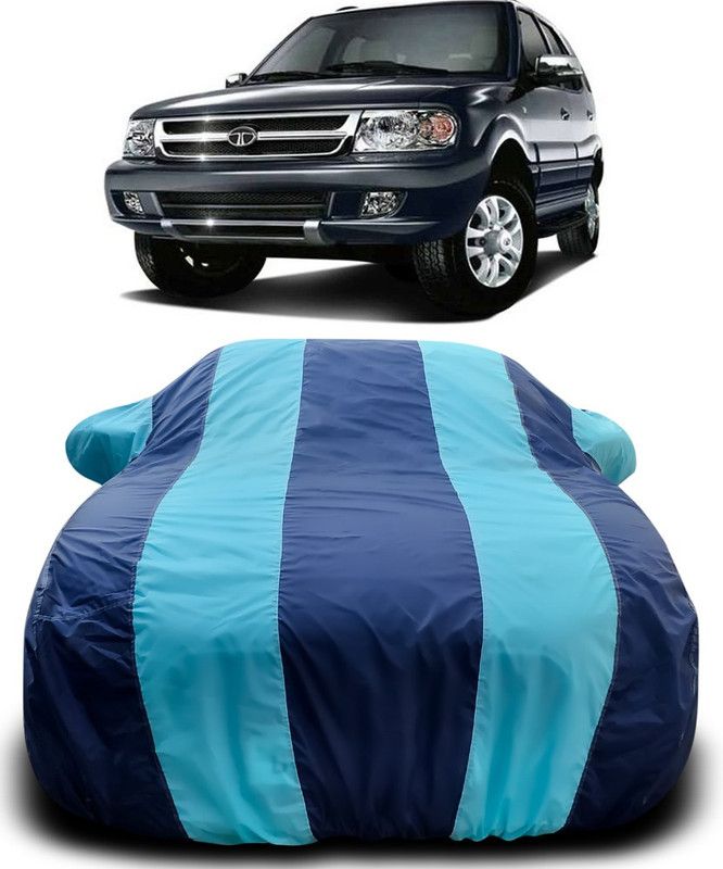 THE REAL ARV Car Cover For Tata Safari Dicor (With Mirror Pockets)  (Blue, Blue)