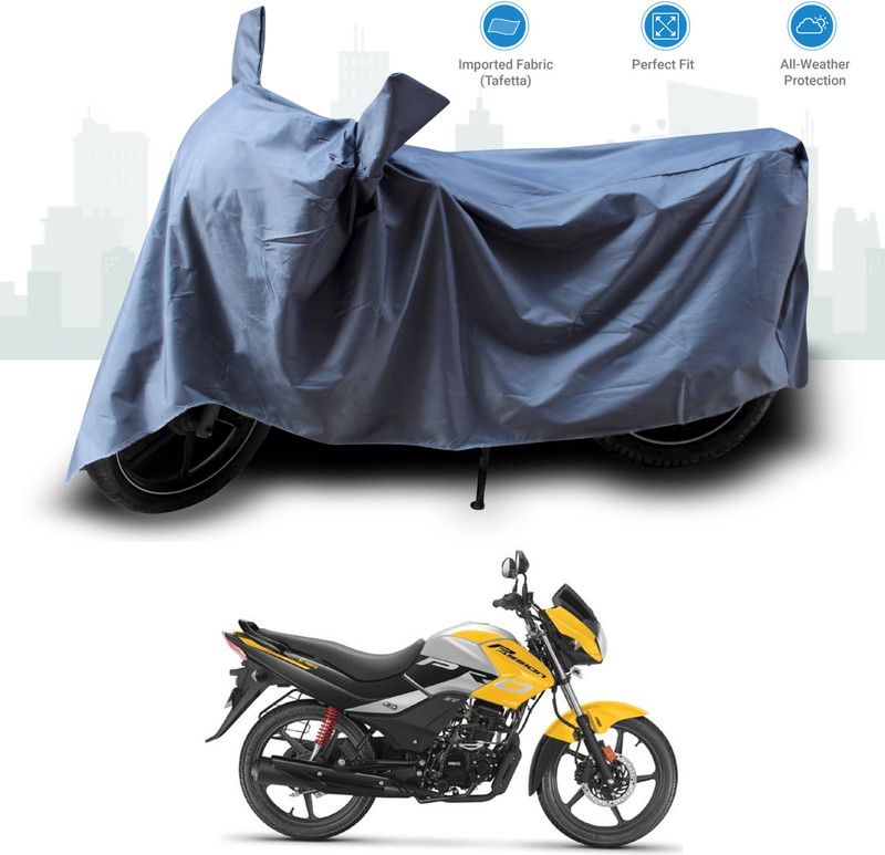 GOSHIV-car and bike accessories Two Wheeler Cover for Hero  (Passion, Grey)