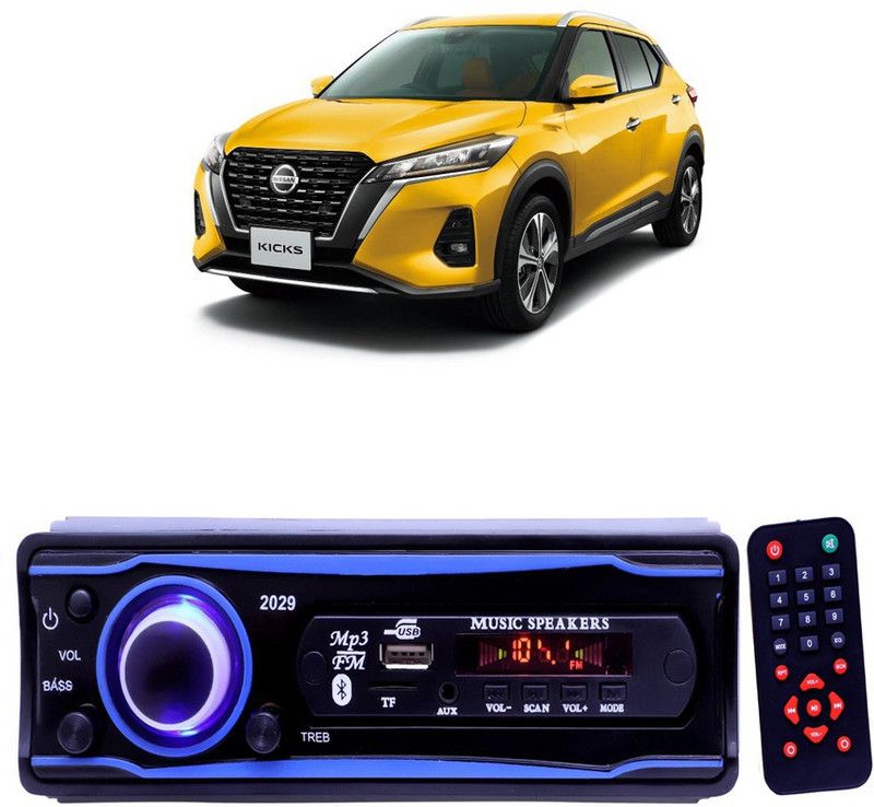YUNEIK Blue 2029 USB/AUX/SD/BLUETOOTH/FM/MP3 BOOM MASTER STANDARD- Y 439 Car Stereo  (Single Din)