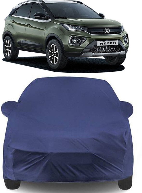 THE REAL ARV Car Cover For Tata Nexon Facelift (With Mirror Pockets)  (Blue)