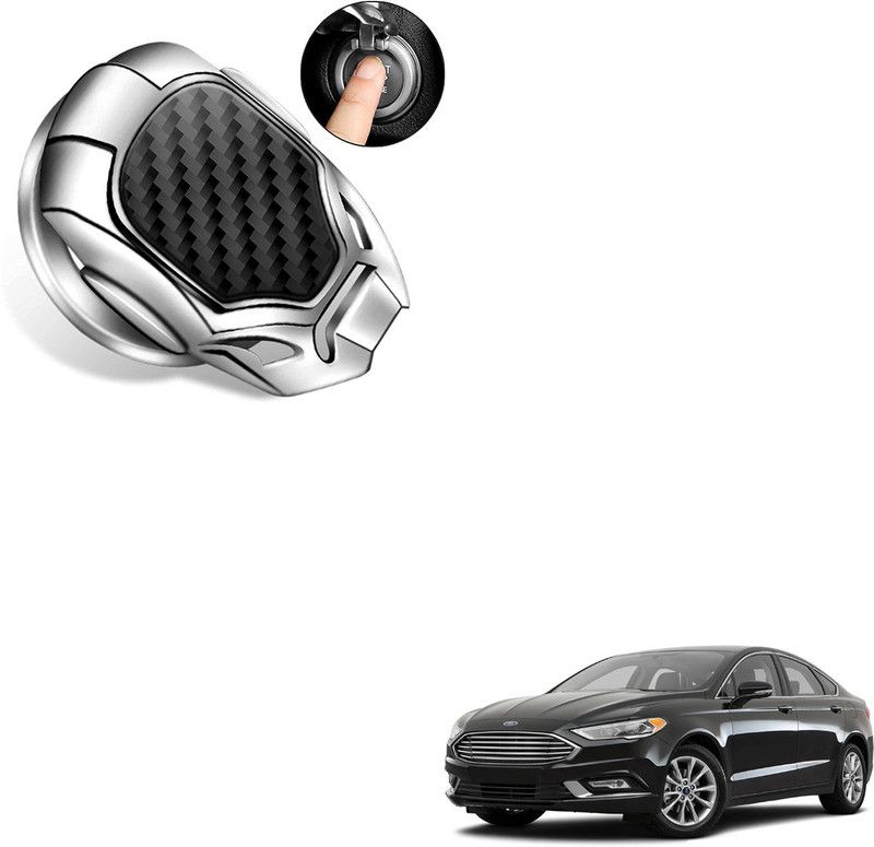 SEMAPHORE Carbon Fiber Design Car Start Stop Button Cover compatible with Fusion Car Inverter