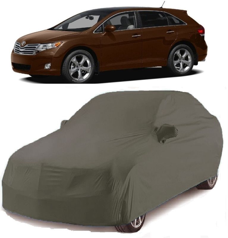 Gargi Traders Car Cover For Toyota Venza (With Mirror Pockets)  (Grey)