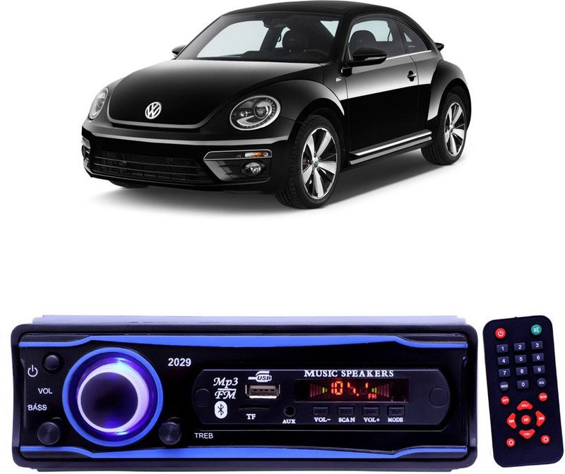 YUNEIK Blue Stereo-999 BLUETOOTH/USB/SD/AUX/FM/MP3 (BLUE & Black)Y-604 Car Stereo  (Single Din)