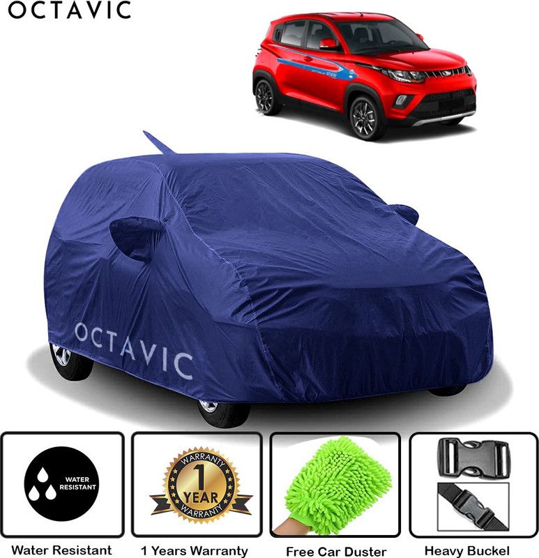 octavic Car Cover For Mahindra eKUV100 (With Mirror Pockets)  (Blue)