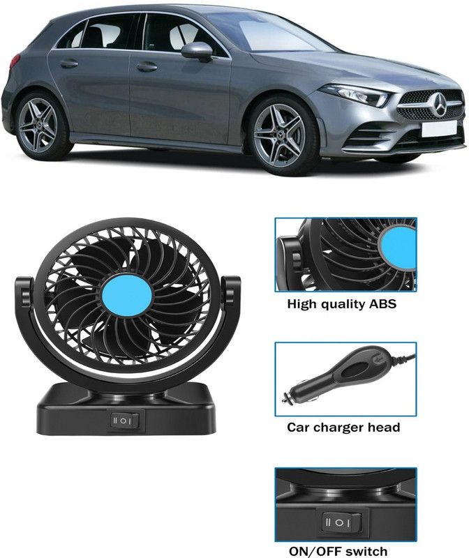 Amulite Cooling Car Fan 360 Degree Rotatable For vehicle-G-CF 293 Car Interior Fan  (12 V)
