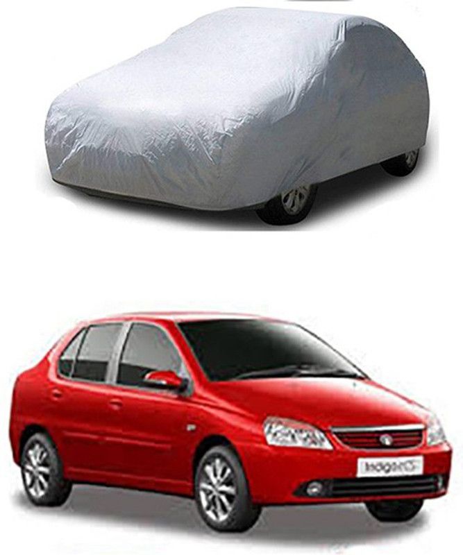 APNEK Car Cover For Tata Indigo CS (With Mirror Pockets)  (Silver)