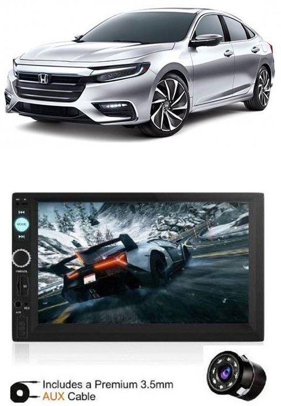 Dvis 7Inch HD DoubleDin TouchScreen with Rear View Camera Support With Camera D-626 Car Stereo  (Double Din)