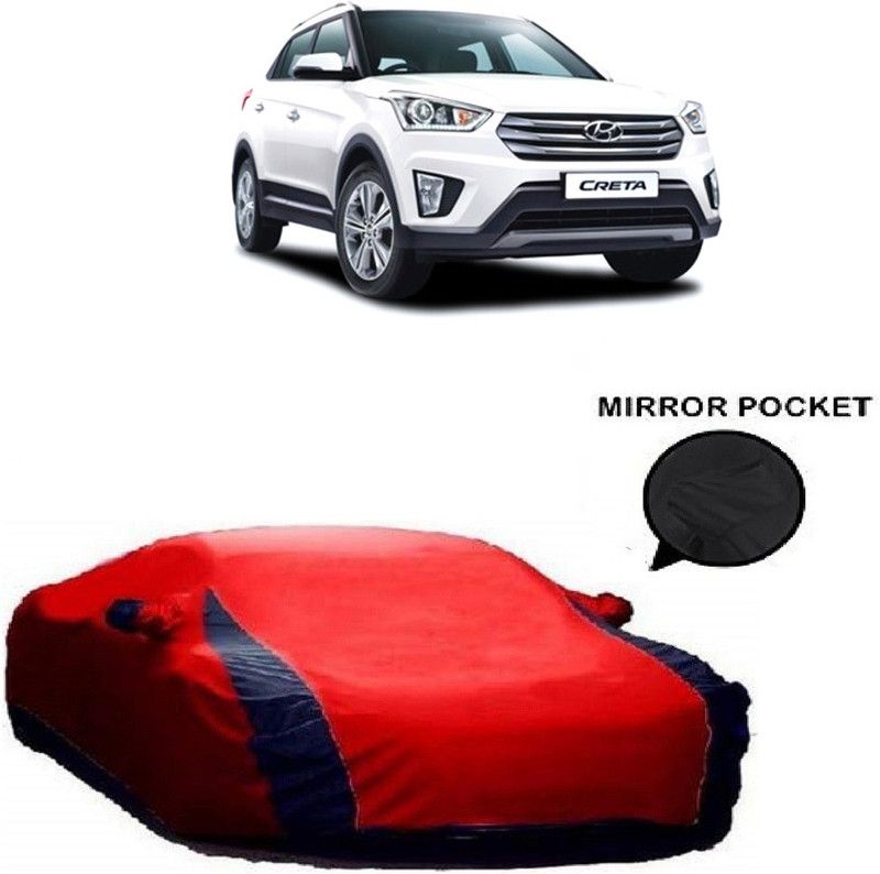 Ascension Car Cover For Hyundai Creta 2020 (With Mirror Pockets)  (Red)