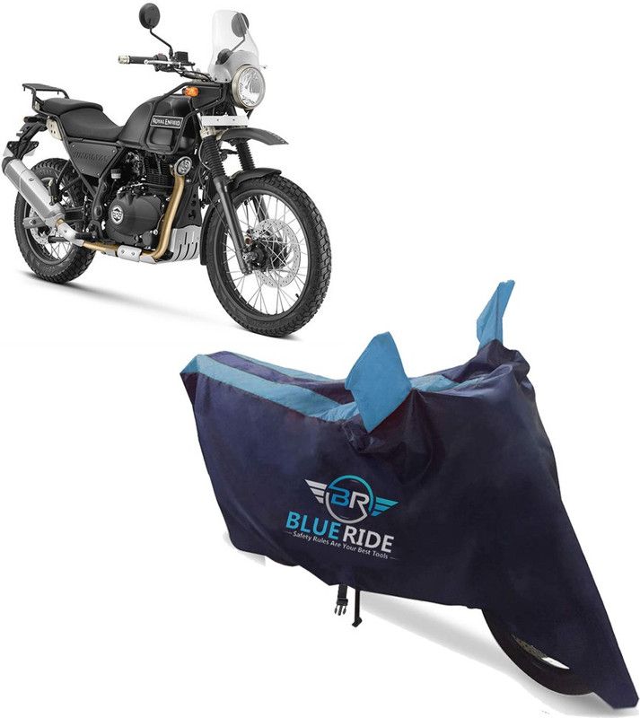 BLUERIDE Two Wheeler Cover for Royal Enfield  (Himalayan, Blue)