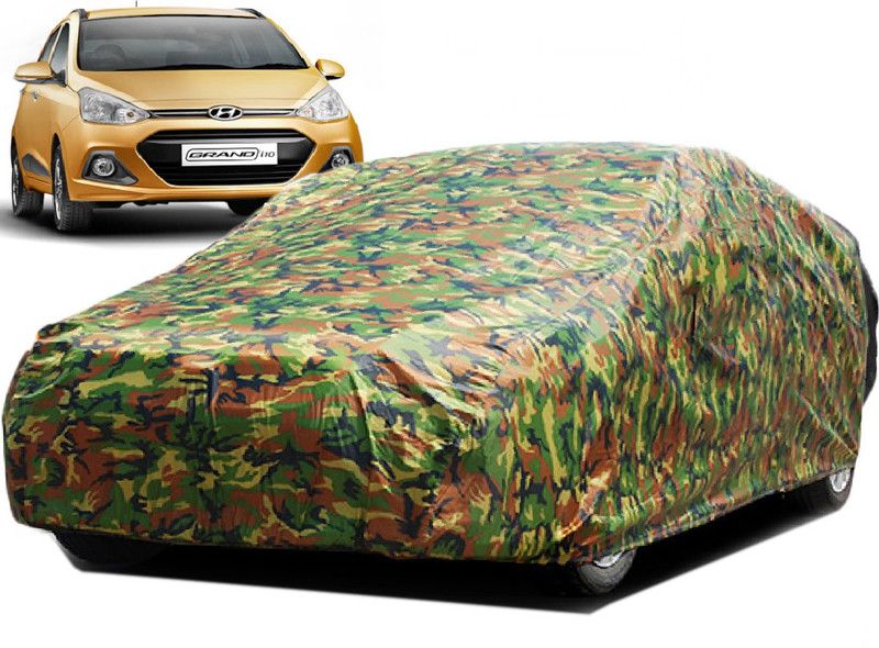 Kuchipudi Car Cover For Hyundai Grand i10 (Without Mirror Pockets)  (Multicolor)