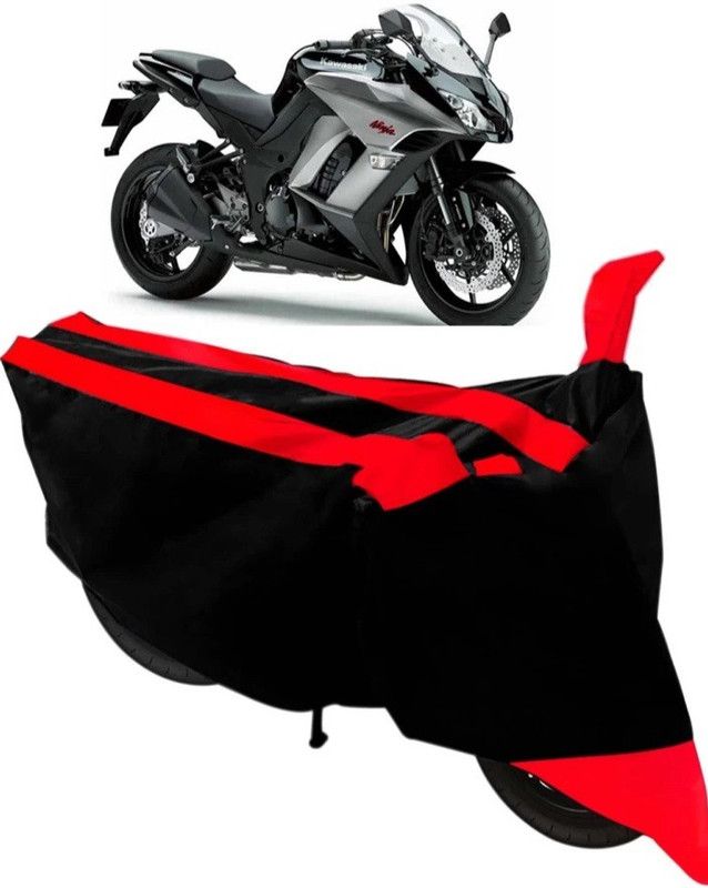 SPEEDZZ Two Wheeler Cover for Bajaj  (Black, Red)