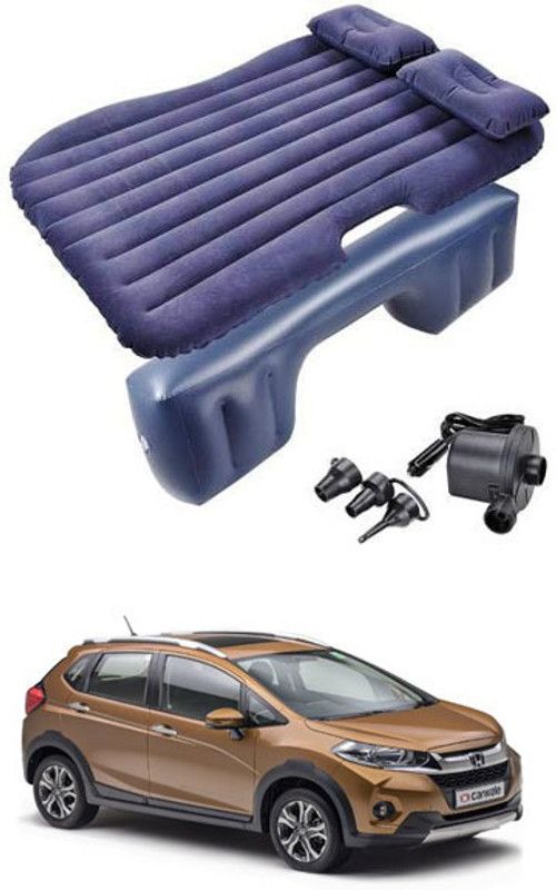 RKPSP Blue Inflatable Car Bed/Two Pillows/Air Pump/Repair Kit For Wrv Car Inflatable Bed Car Inflatable Bed  (WRV i-VTEC S Petrol)