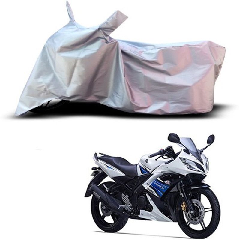 Gavya Waterproof Two Wheeler Cover for Yamaha  (YZF R15 S, Silver)