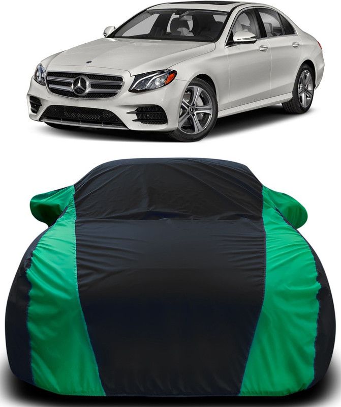 THE REAL ARV Car Cover For Mercedes Benz E350 (With Mirror Pockets)  (Black, Green)