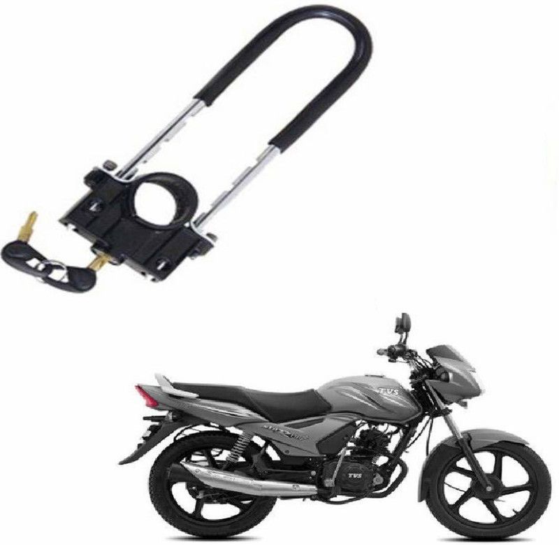 AS TRADERS U-Type Bike Anti Theft Front Shocker Lock Wheel Lock for Star City Wheel Lock  (Black)