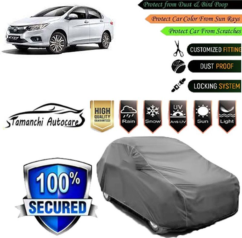 Tamanchi Autocare Car Cover For Honda City ZX  (Grey)