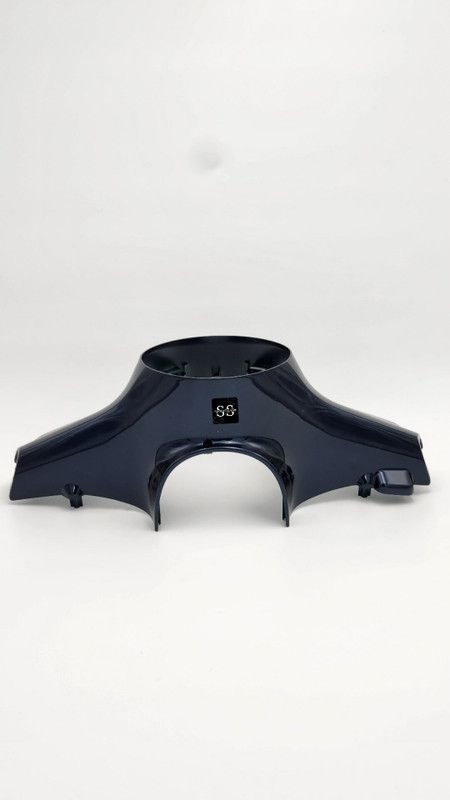 SPARES SHAALA Headlight Visor Compatible For Vespa (ROUND) (NAVY BLUE) Bike Headlight Visor