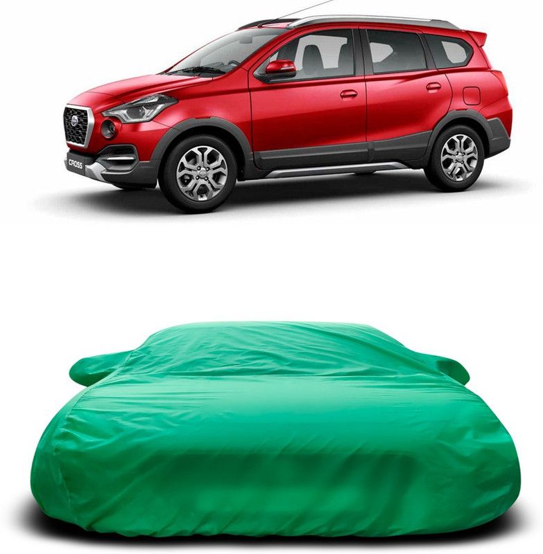 Ascension Car Cover For Datsun Go-Cross (With Mirror Pockets)  (Green)
