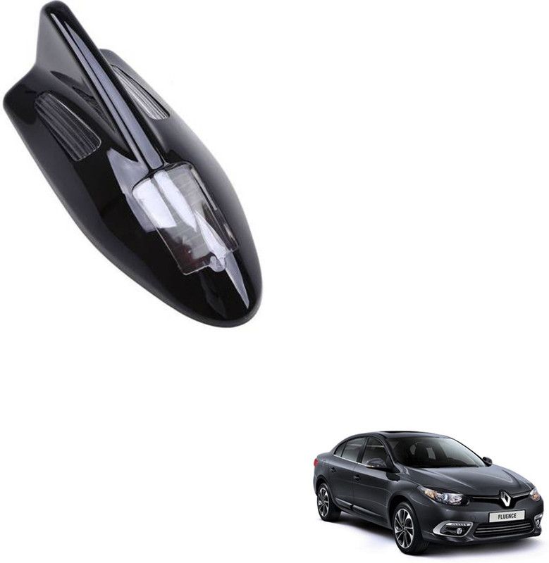 SEMAPHORE Solar Led Car Roof Spoiler Shark Fin Shape Antenna Decorative Light For Renault Fluence Whip Vehicle Antenna