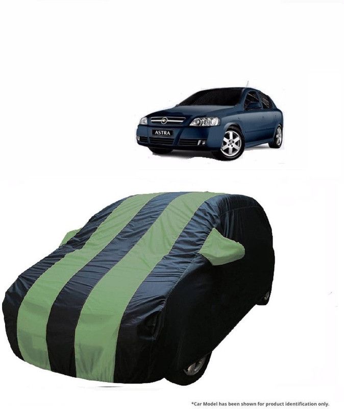 Flipkart SmartBuy Car Cover For Chevrolet Astra (With Mirror Pockets)  (Green, Blue)