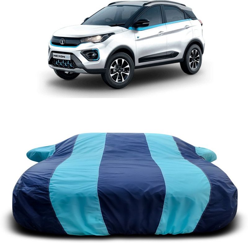 Ascension Car Cover For Tata Nexon EV (With Mirror Pockets)  (Blue)