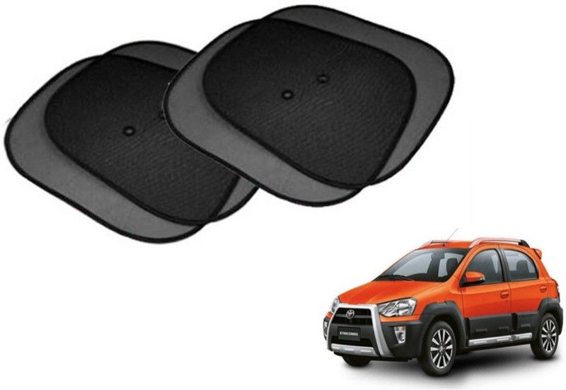 MOCKHE Side Window Sun Shade For Toyota Etios Cross  (Black)