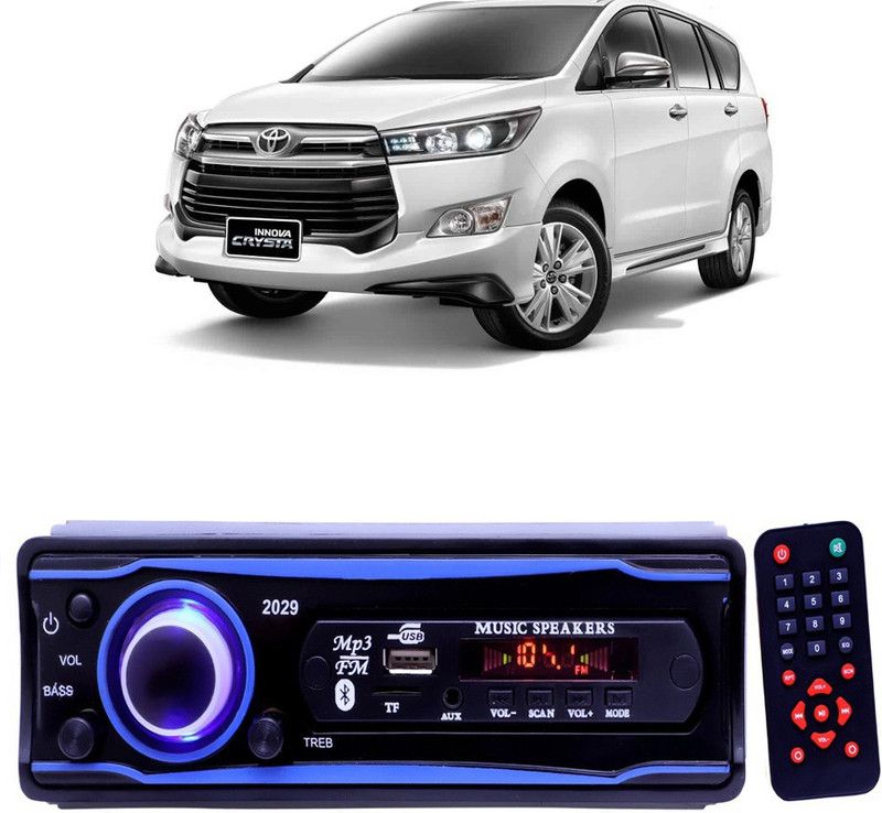 YUNEIK Blue 2029 USB/AUX/SD/BLUETOOTH/FM/MP3 BOOM MASTER STANDARD- Y 582 Car Stereo  (Single Din)