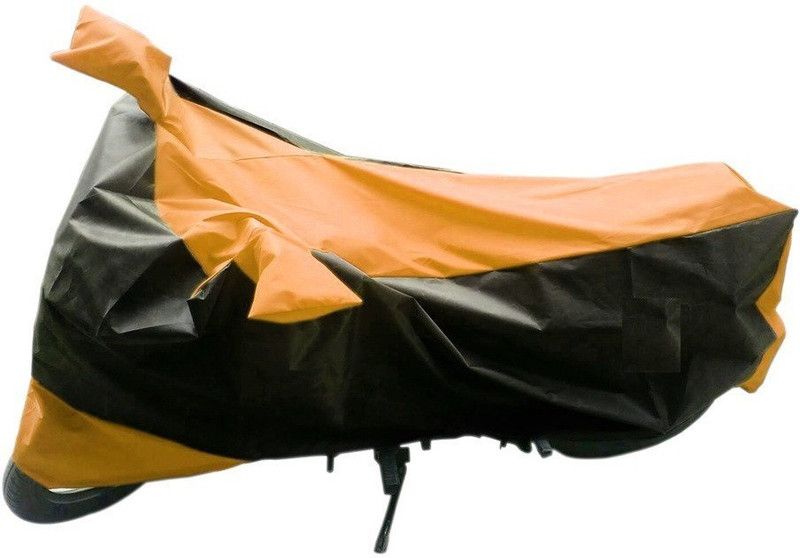 roadPlus Two Wheeler Cover for Suzuki  (GS, Orange, Black)