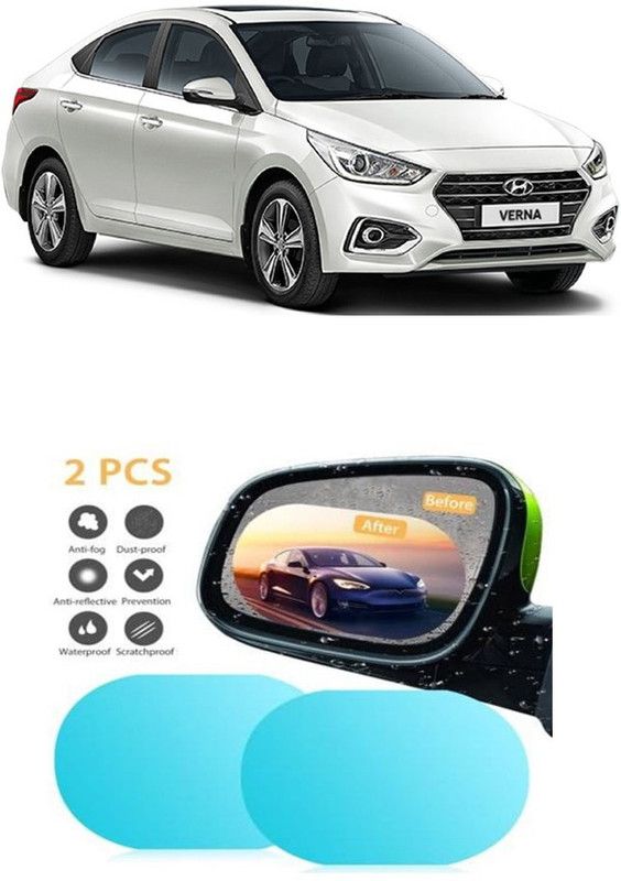 Accessorique Antifog_195 Car Mirror Rain Blocker  (White)