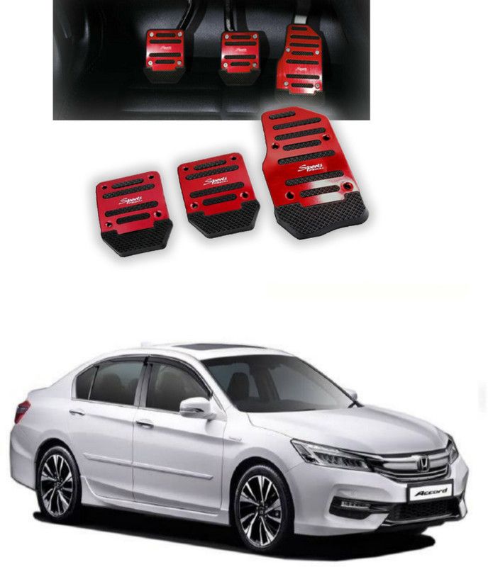 Gadiparts ™ Non-Slip Manual Red Guj Car Pedal Kit Cover for Accord Car Pedal