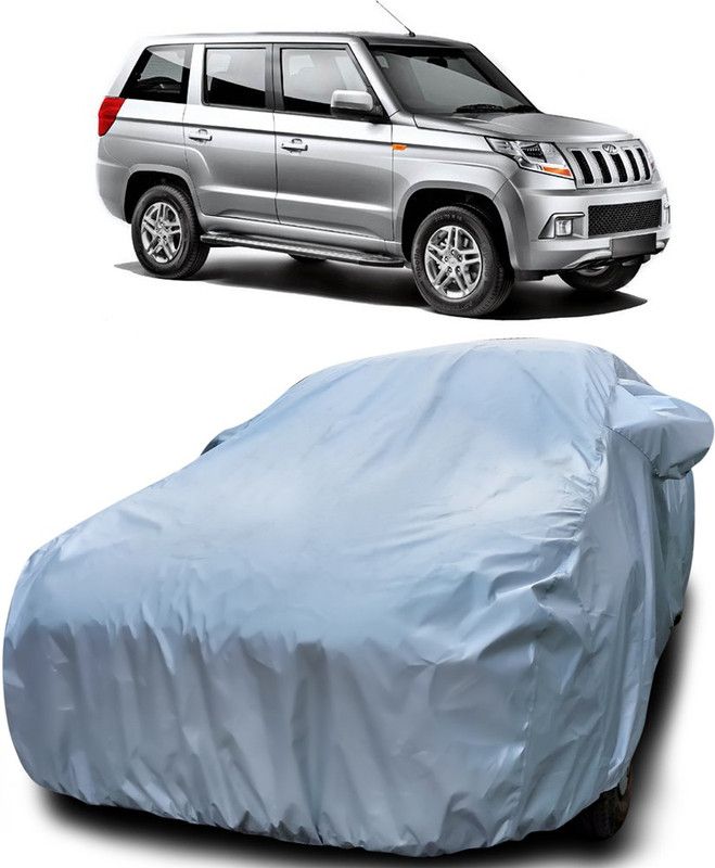 Dvis Car Cover For Mahindra TUV300 PLUS (With Mirror Pockets)  (Silver)