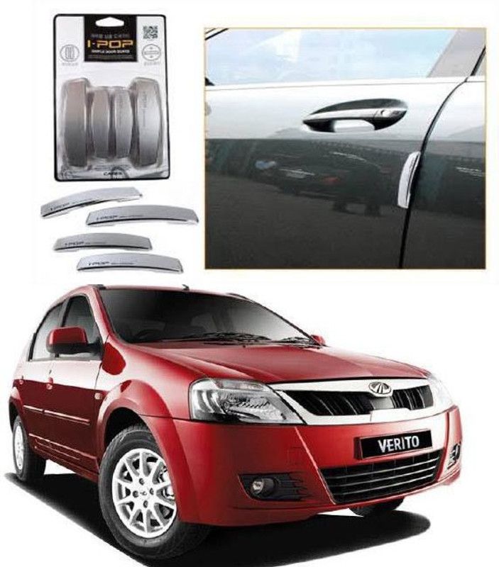 ACCESSORIQUE Plastic Car Door Guard  (Silver, Pack of 4, Mahindra, Verito)
