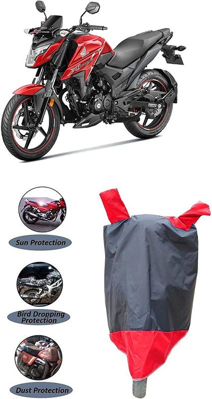 prapt accossories Waterproof Two Wheeler Cover for Honda  (X-Blade, Black, Silver, Blue)