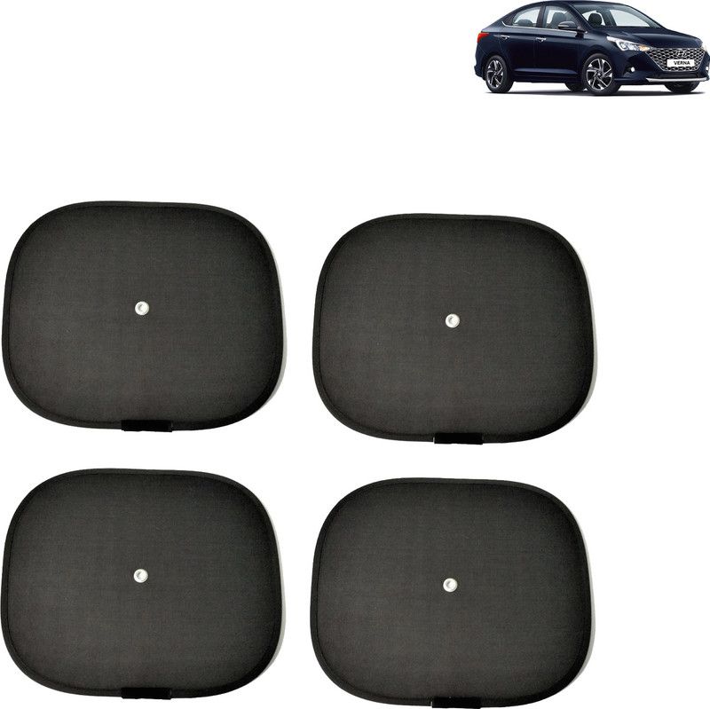 Rhtdm Side Window Sun Shade For Hyundai Verna  (Black)