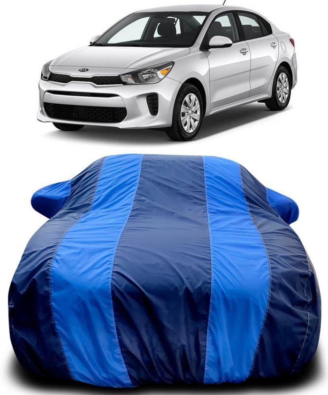 Dvis Car Cover For Kia Rio (With Mirror Pockets)  (Blue, Blue)