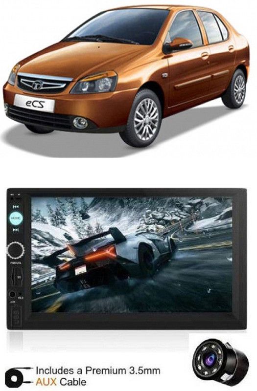 Dvis 7Inch HD DoubleDin TouchScreen with Rear View Camera Support With Camera D-1061 Car Stereo  (Double Din)
