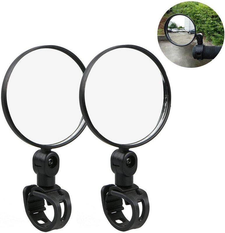 Xezon Manual Driver Side, Rear View Mirror, Dual Mirror For Universal For Bike Universal For Bike  (Right, Left)