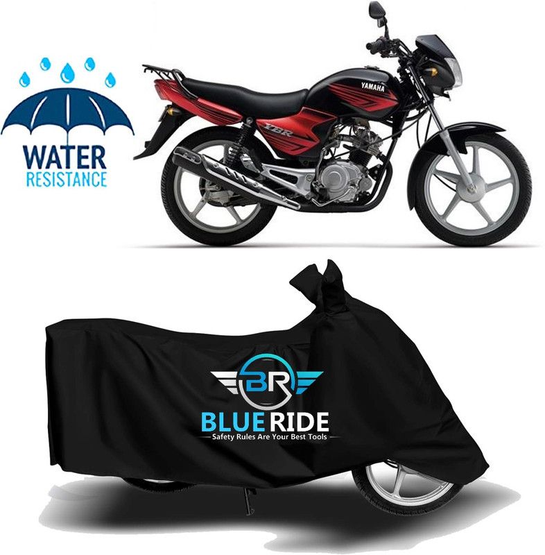 BLUERIDE Two Wheeler Cover for Yamaha  (YBR 110, Black)