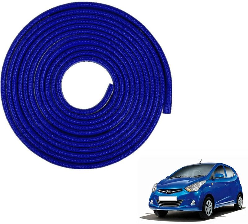Dhe Best Plastic Car Door Guard  (Blue, Pack of 1, Hyundai, Eon)
