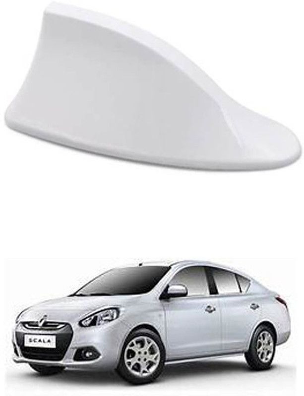 FKOK Car Shark Fin Antenna (White) For Scala Satellite Vehicle Antenna