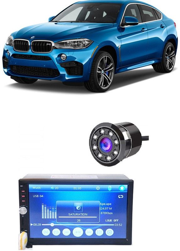 JBRIDERZ FIX BT SCREEN WITH LED CAMERA FOR ALL CARS E 77 Car Stereo  (Double Din)