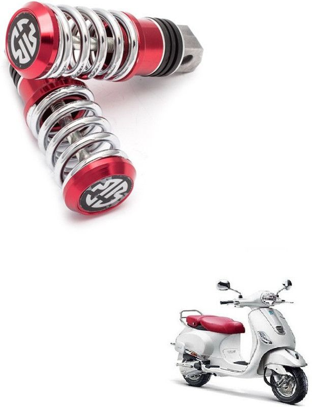 Miwings Red Foot Rest For Vespa Elegante 125 Foot Rest  (Red)
