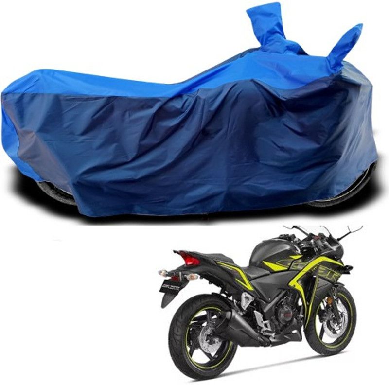 THE REAL ARV Waterproof Two Wheeler Cover for Honda  (CBR 250R, Blue)