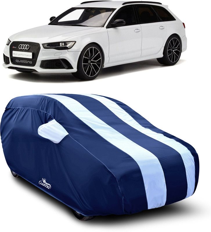 DROHAR Car Cover For Audi RS6 (With Mirror Pockets)  (White)