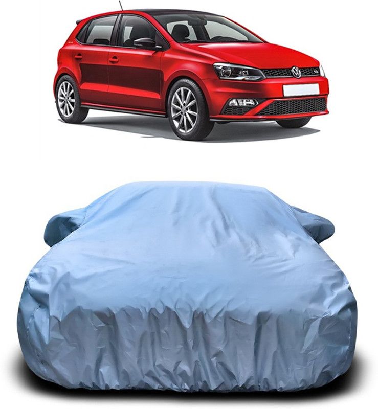 Genipap Car Cover For Volkswagen Polo (With Mirror Pockets)  (Silver)