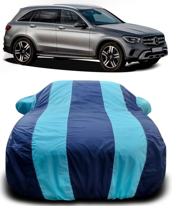 MoTRoX Car Cover For Mercedes Benz GLC (With Mirror Pockets)  (Blue, Blue)