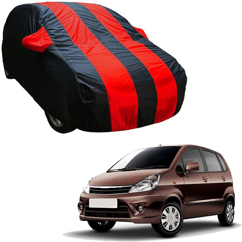 SS Zeeber Car Cover For Maruti Zen Estillo VXI BS IV (With Mirror Pockets)  (Blue, Red)