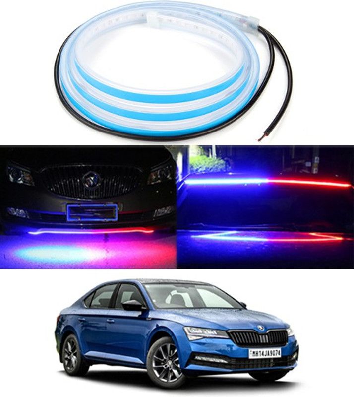RKPSP 120cm LED Strip Flexible Police Light Car Hood/Trunk/DashboardFor Superb Dash Light Car, Van LED for Skoda (12 V, 12 W)  (Superb, Pack of 1)