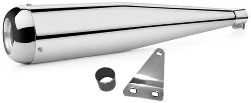 Supremechoice Megaphone Glasswool Exhaust silencer Royal Enfield Electra 350 Full Exhaust System  (Mild Steel)